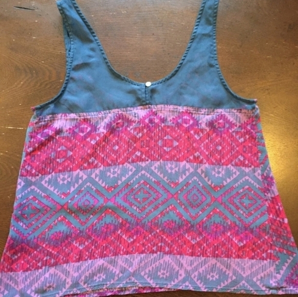 Kirra PacSun Aztec Geometric Print Tank Top Size Small - Picture 2 of 4
